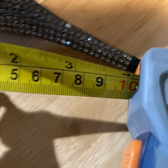 Nina open toed heels in black with a bling heel. Excellent condition. Gorgeous - Picture 4 of 12